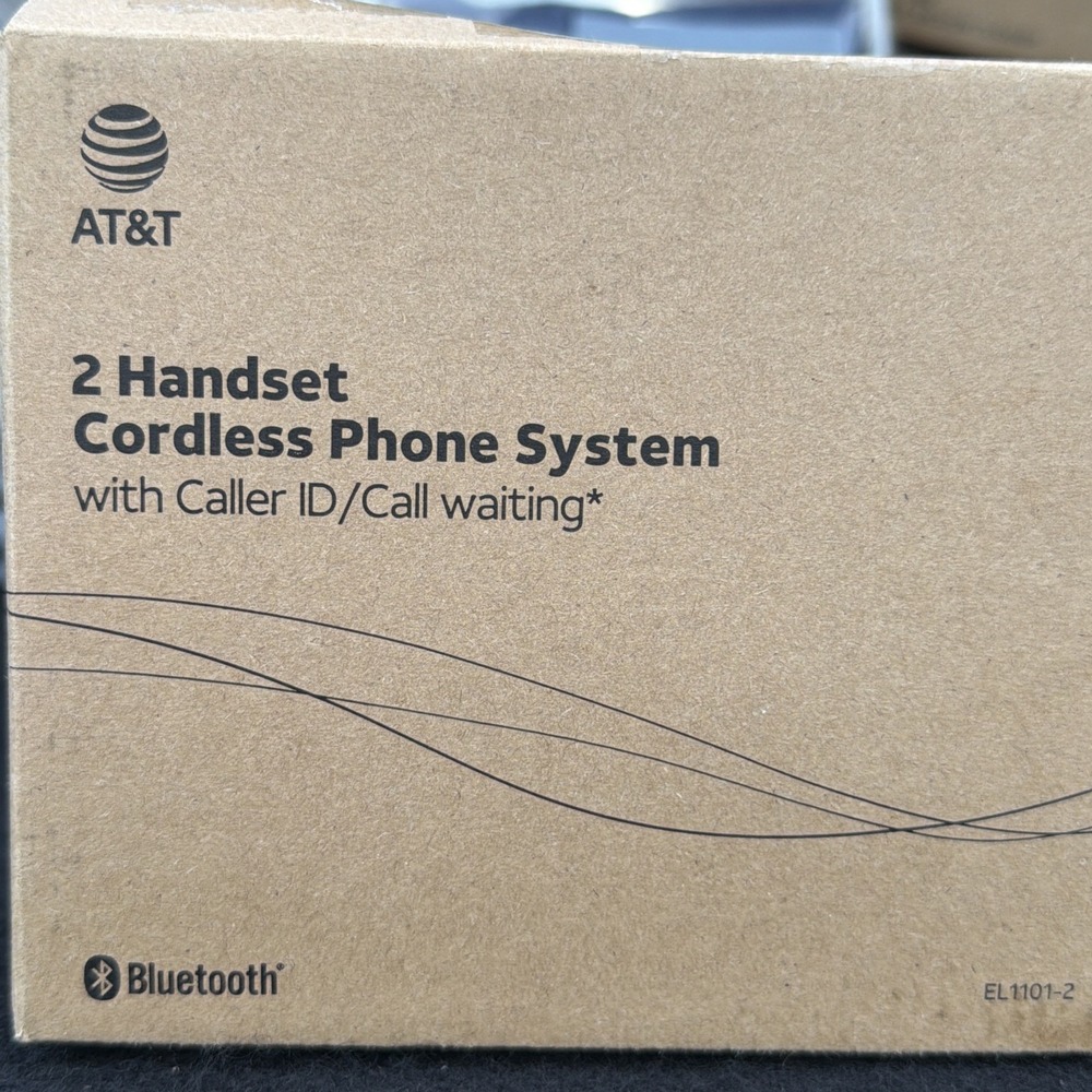AT&T EL1101-2 2 Cordless‎ Handset DECT 6.0 Speakerphone With Caller ID